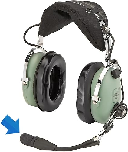 Miniatura 2 de LEFXMOPHY Funda para micrófono David Clark M7A, M-4  M-7  H10  H20 DC PRO-X2  PRO-2  DC ONE-X ENC Auriculares de aviación de repuesto para micrófono