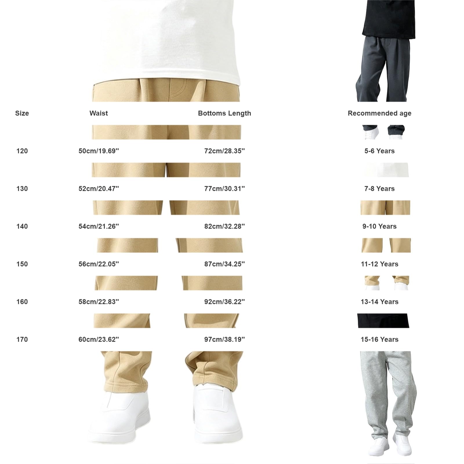 WINWUQB - Pantaloni sportivi per bambini