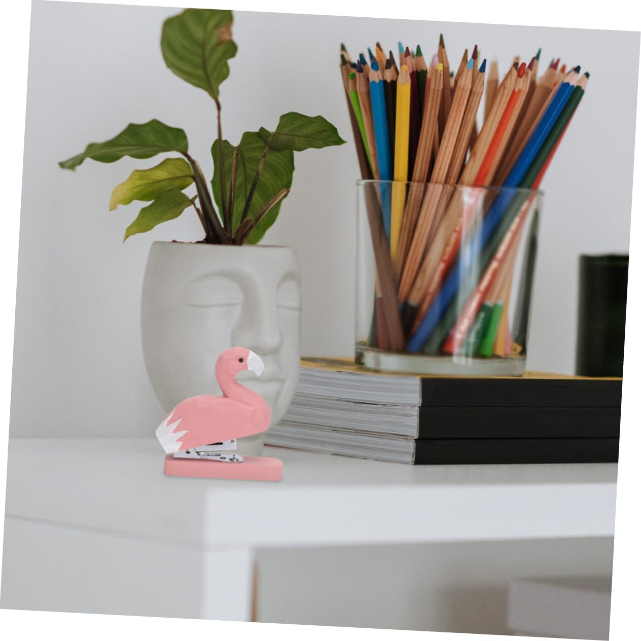 Pinzatrice Ufficio in Legno a Forma di Animale 2 Pezzi