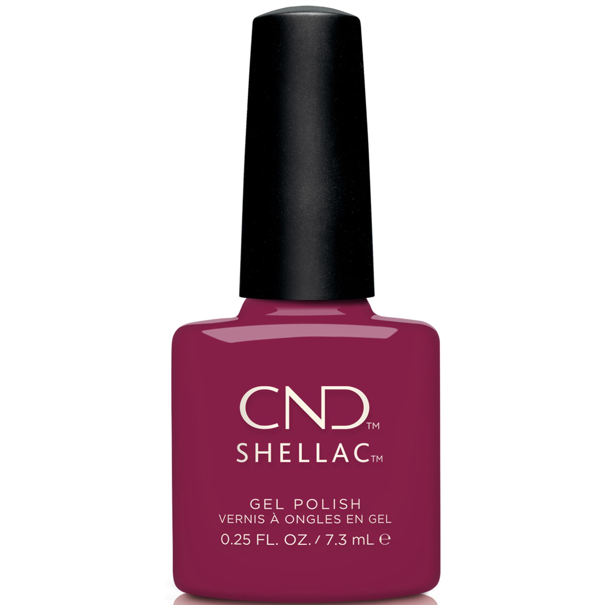 CND Shellac Gel Red Nail Polish, Long-lasting Nail Paint Color with Curve-hugging Brush, 0.25 Fl Oz.