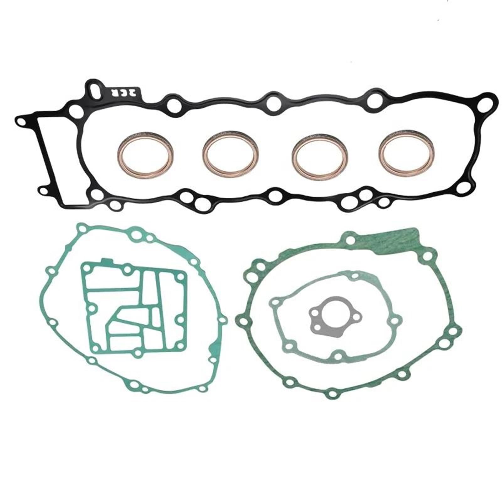 junta de papel de caucho Junta Tapa Bomba Aceite Cárter Cilindro Motor Motocicleta Para Y&amaha R1 YZFR1 15-24 MT10 MT-10 18-24 FZ10 2017(The kits)