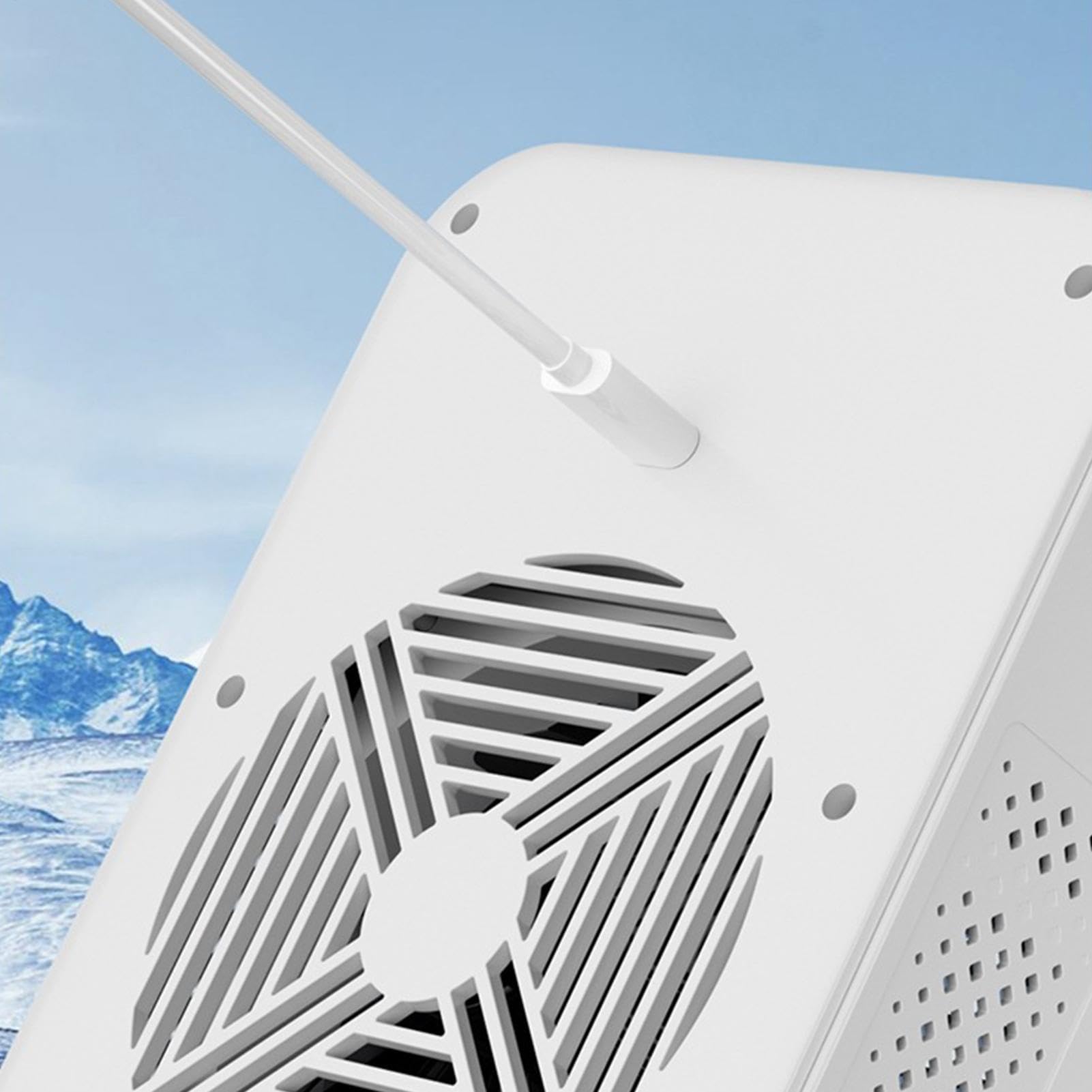 Climatizzatore Portatile per Stanze Ventilatore Personale Silenzioso | Ventola Raffrescante con Due Velocità per Cucina Ufficio Campeggio Garage Posto Lavoro Camera da Casa