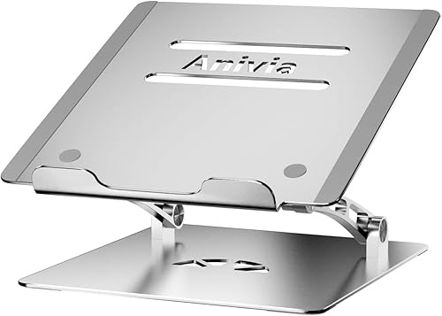 Miniatura 3 de Anivia Soporte ajustable para computadora portátil, plegable, soporte de metal compatible con computadora portátil de 10 a 17 pulgadas, gris espacial
