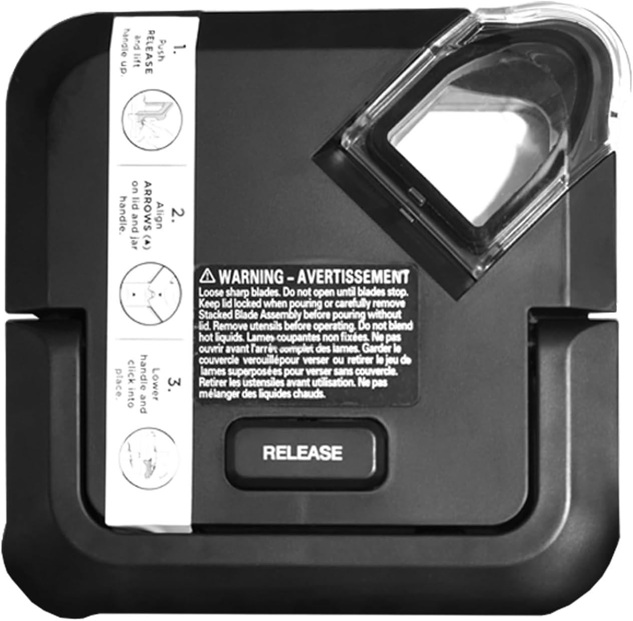 Blender Lid Replacement for Ninja Blender 72 oz Pitcher Locking Lid, Replacement Part Compatible with Ninja Blender Top Lid Cover BN750 BN750C BN751 BN751C BN800 BN800C BN801 (blender lid replacement)