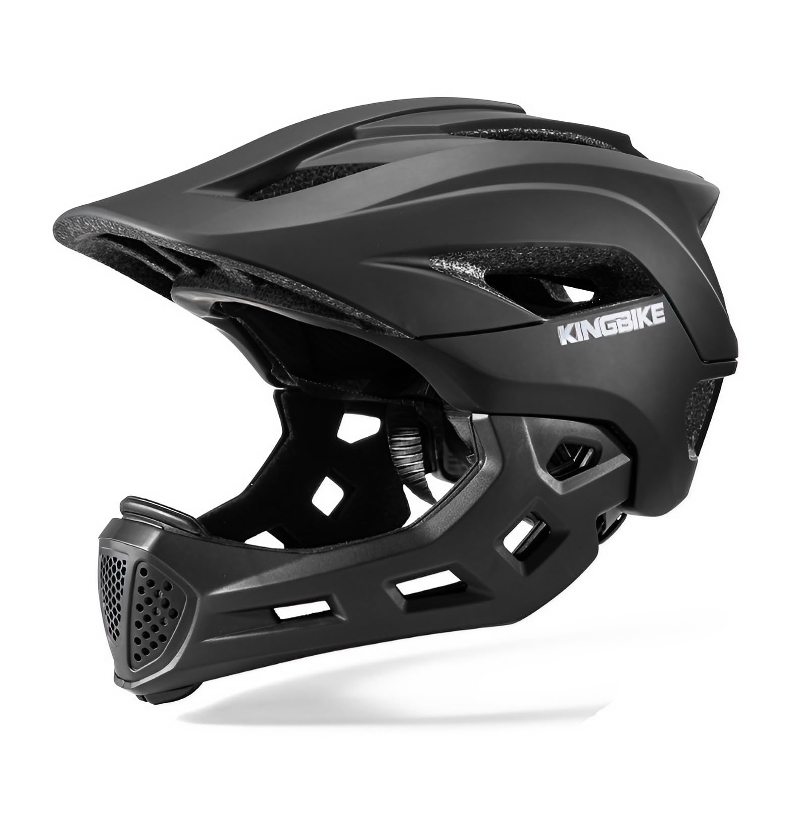 Kids Full Face Helmet Convertible Toddler Bike Helmets with Detachable Chin Guard Boys Girls 4-10 Years Skateboard Scooter