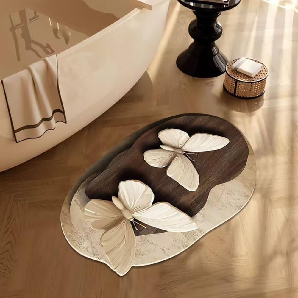 Tapis de sol de salle de bain sûr et antidérapant pour éviter les glissades avec style 3D