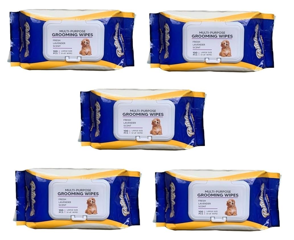 DynamicSales (India) Pet Wipes for Dogs, Puppies & Cats, Paw Cleaning, and Daily Care Soft on Pets Skin (15x20 cm) Lavender Scent, (100 Pcs - Pack of 5) (B0CM6951Y3) Amazon Price History, Amazon Price Tracker