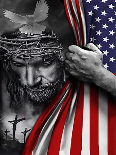 Kit de pintura de diamante 5D por números para adultos y niños, kits de pintura de diamante de paloma redonda de taladro completo, kits de arte de