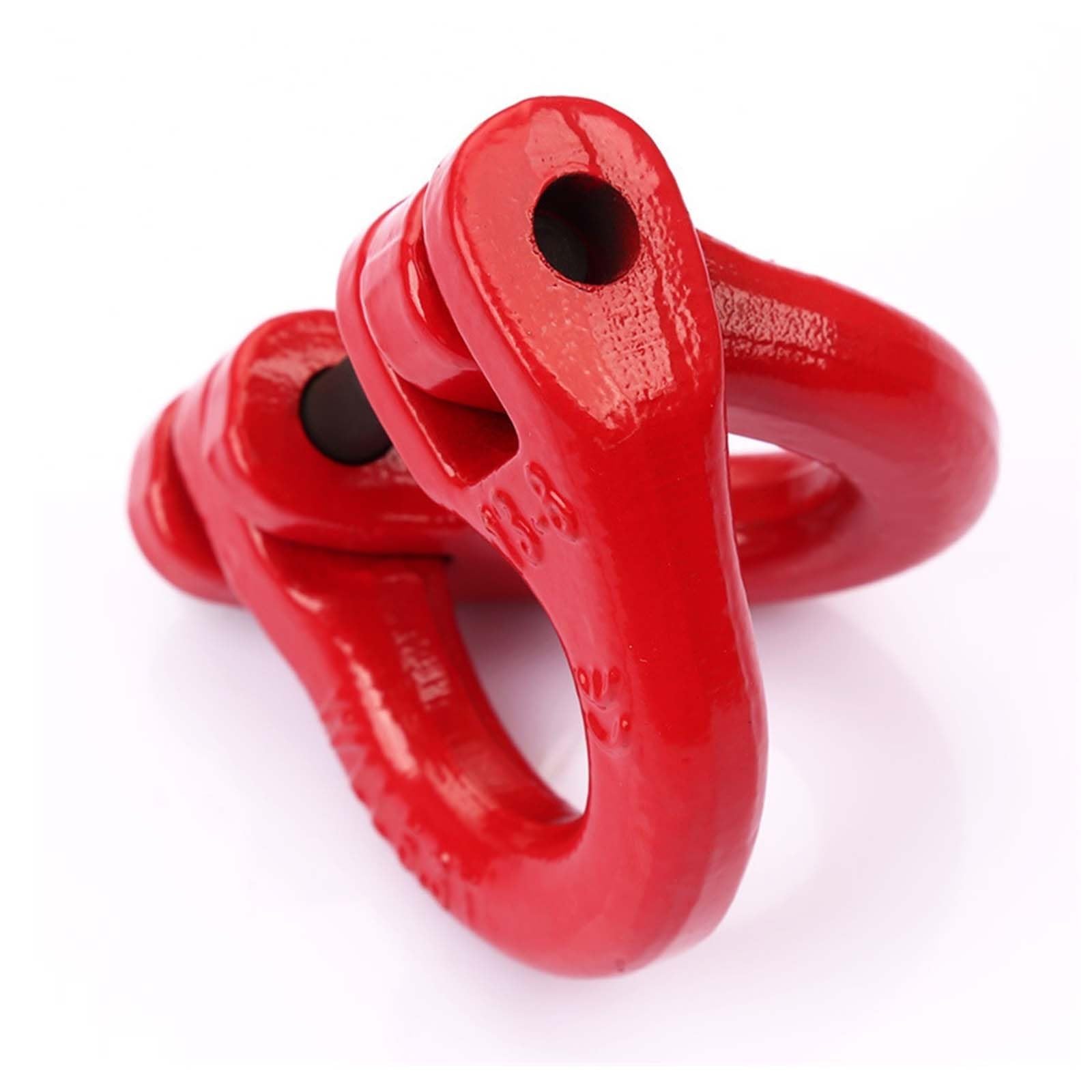 Eslabón de acoplamiento Hammerlock acero aleación grado 80, conector cadena, enganche remolque Enlace for camión pesado, rojo(15T)