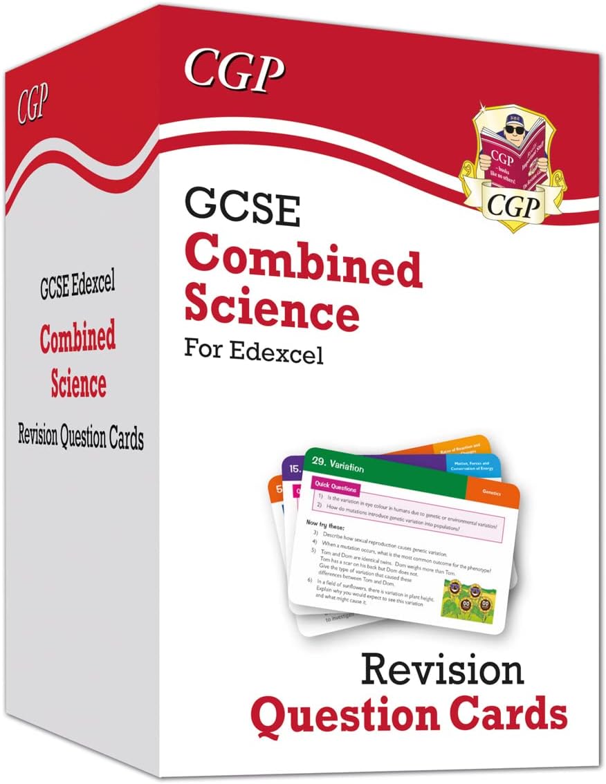 Coordination Group Publications Ltd (CGP) GCSE Combined Science Edexcel Revision Question Cards: All-in-one Biology, Chemistry & Physics