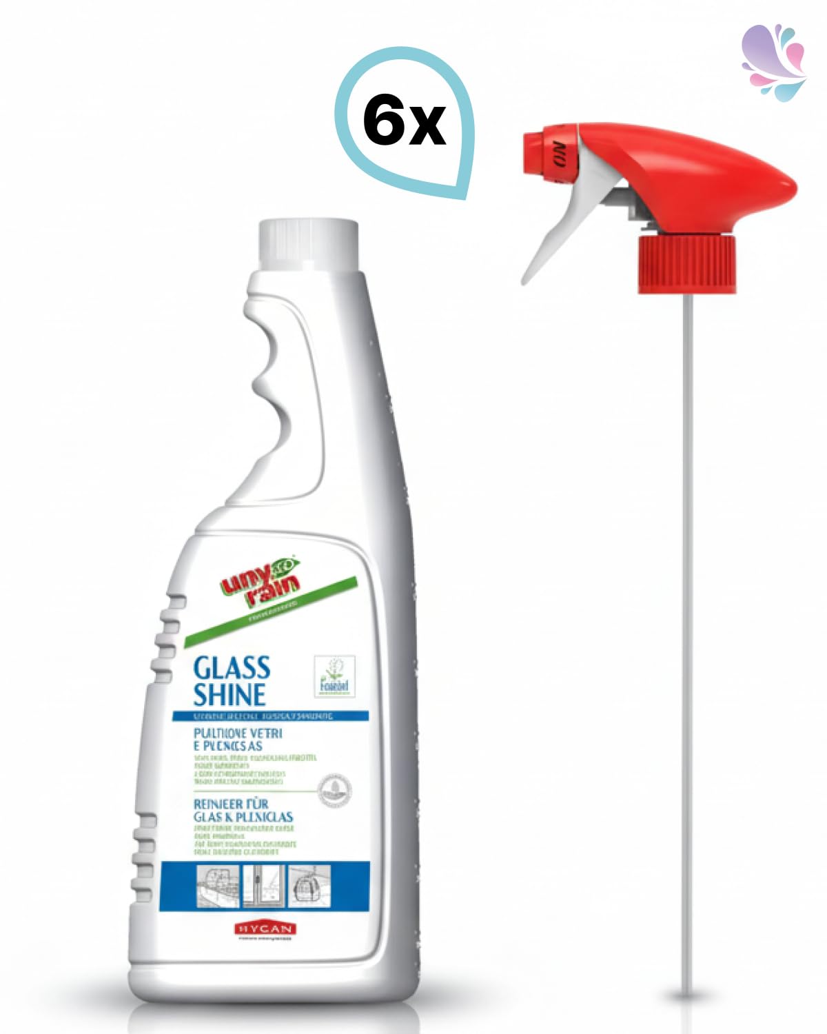 ECOLABEL Glasreiniger Konzentrat 6x750 ml