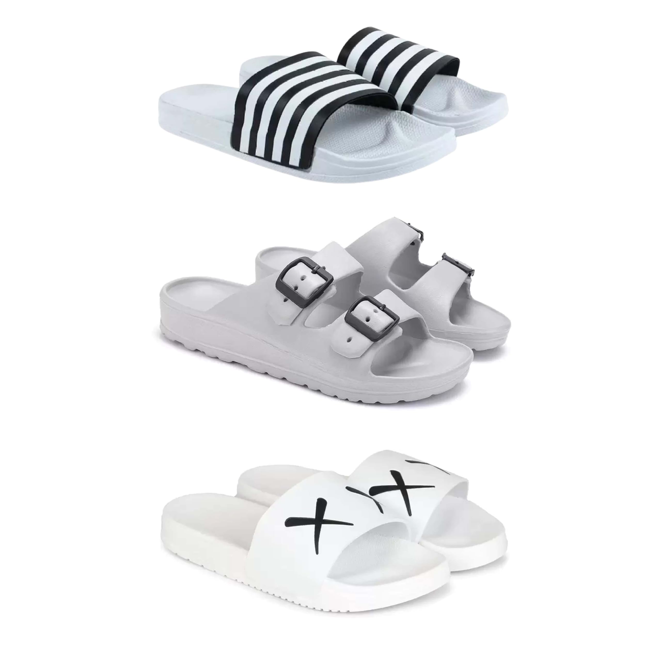 Men's Sandals | Lightweight Wear| Stylish & Easy to Wear For Men's PCV-San-(3-COMBO)-3026-3114-3029-image-46