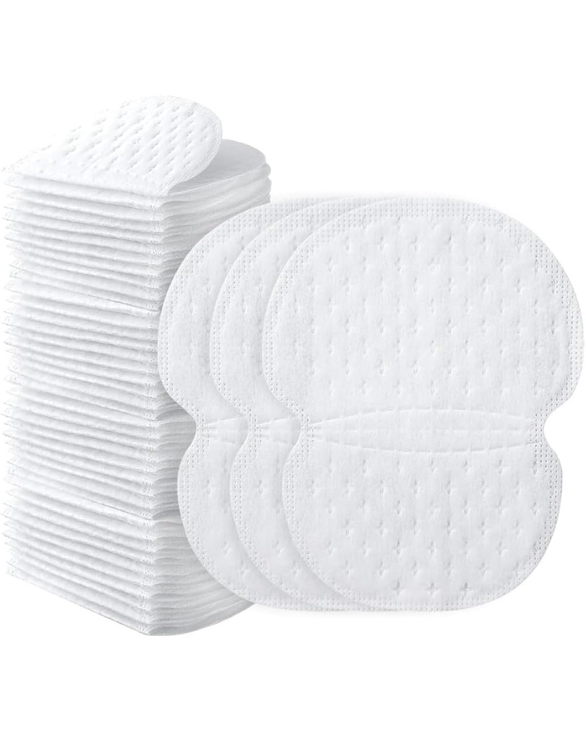 100 PCS Armpit Sweat Pads, Underarm Sweat Pad for Women & Men, Highly Absorbent, Self-Adhesive, Prevents Stains and Odor, Suitable for All Garments, Discreet and Comfortable Design