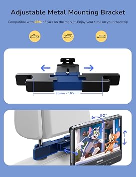 12 Dual Car DVD Players with HDMI Input for Kids Backseat Entertainment