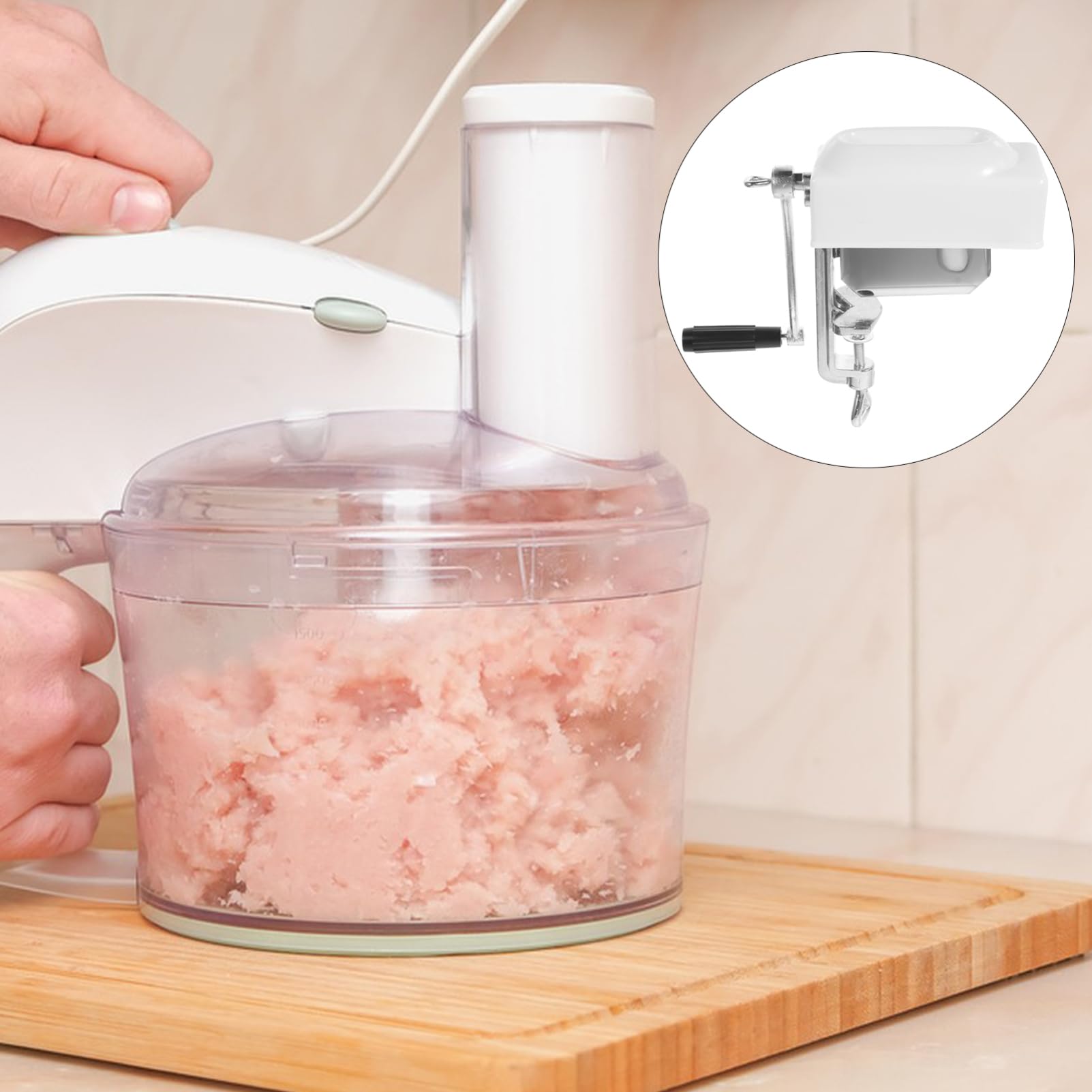 Ablandador de Carne Herramienta para Carne Doble Tejido en Ambos Lados de Metal Beige Agujas Rápidas para Ablandar y Penetrar Marinadas