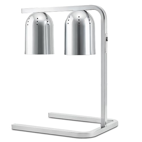 Winco 3 Position Silver Commercial Food Heat Lamp