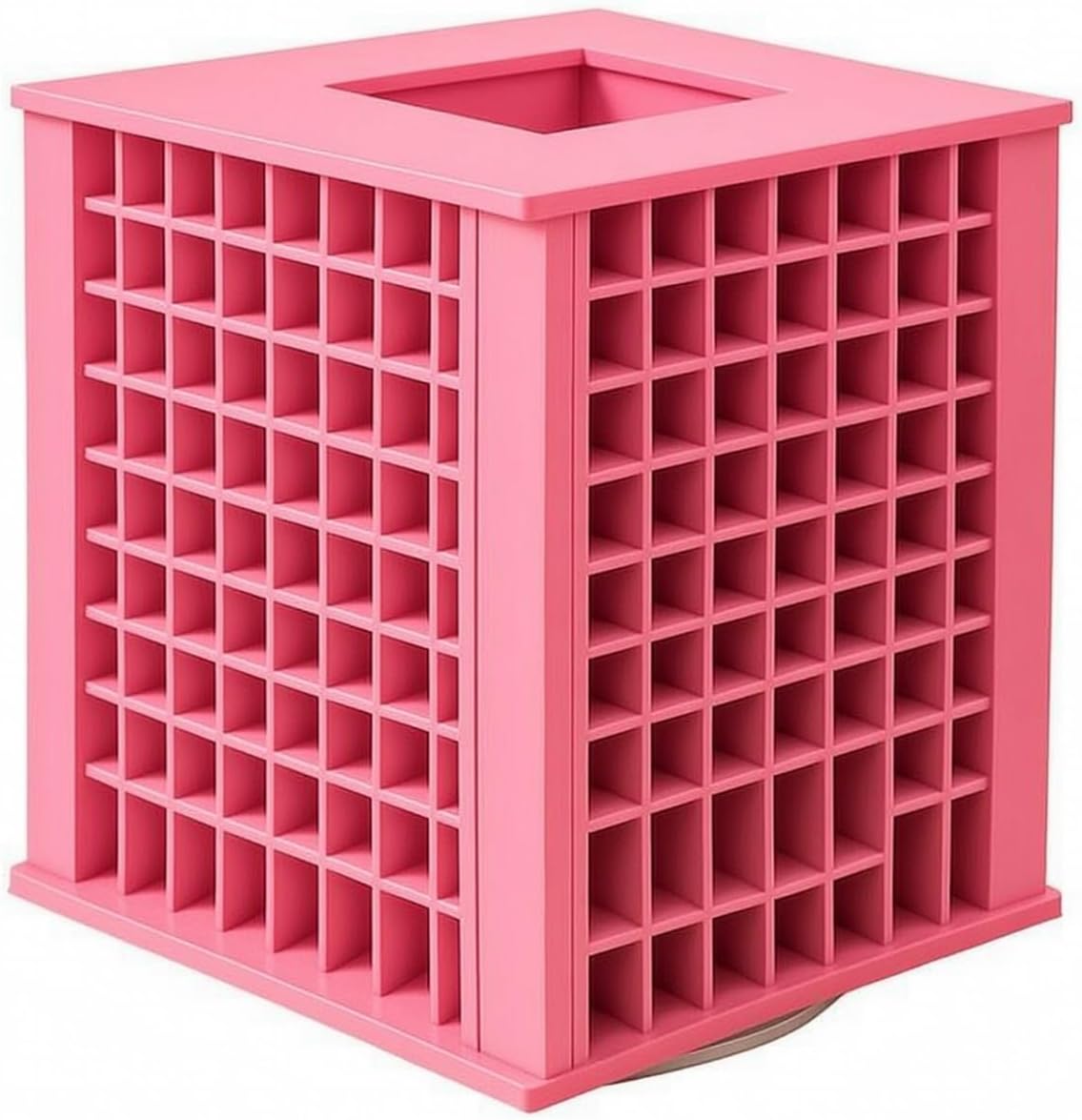 predolo 240-Compartment Storage Rack Water-resistantResistant Rotating Desktop Storage Rack Easy to Clean for Hobby Desk, Home Organization, Vertical Metal