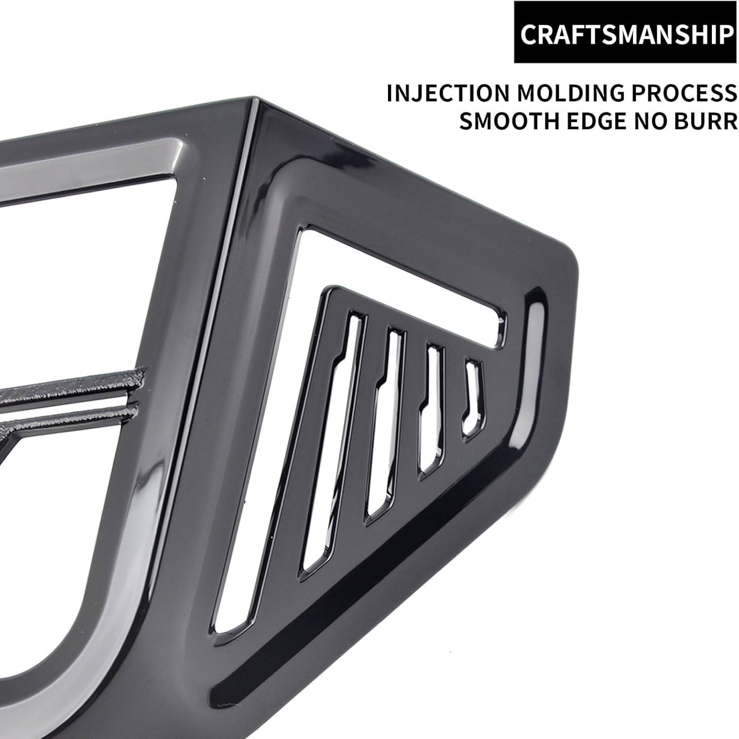 Panical Motorcycle Front Speaker Outer Decoration Trim for Honda Goldwing GL1800 F6B 2018-2026 Front Grilles Accents Accessories Black&Chrome (Black)