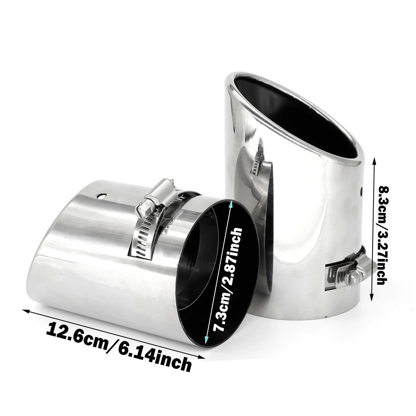 Auto Tubo Scarico Per VW Per EOS Solo Benzina 2006 2007 2008 2009 2010 2011 2012 SILENZIATORE TUBO CODA TUBO SCARICO FINE PUNTA SCARICO