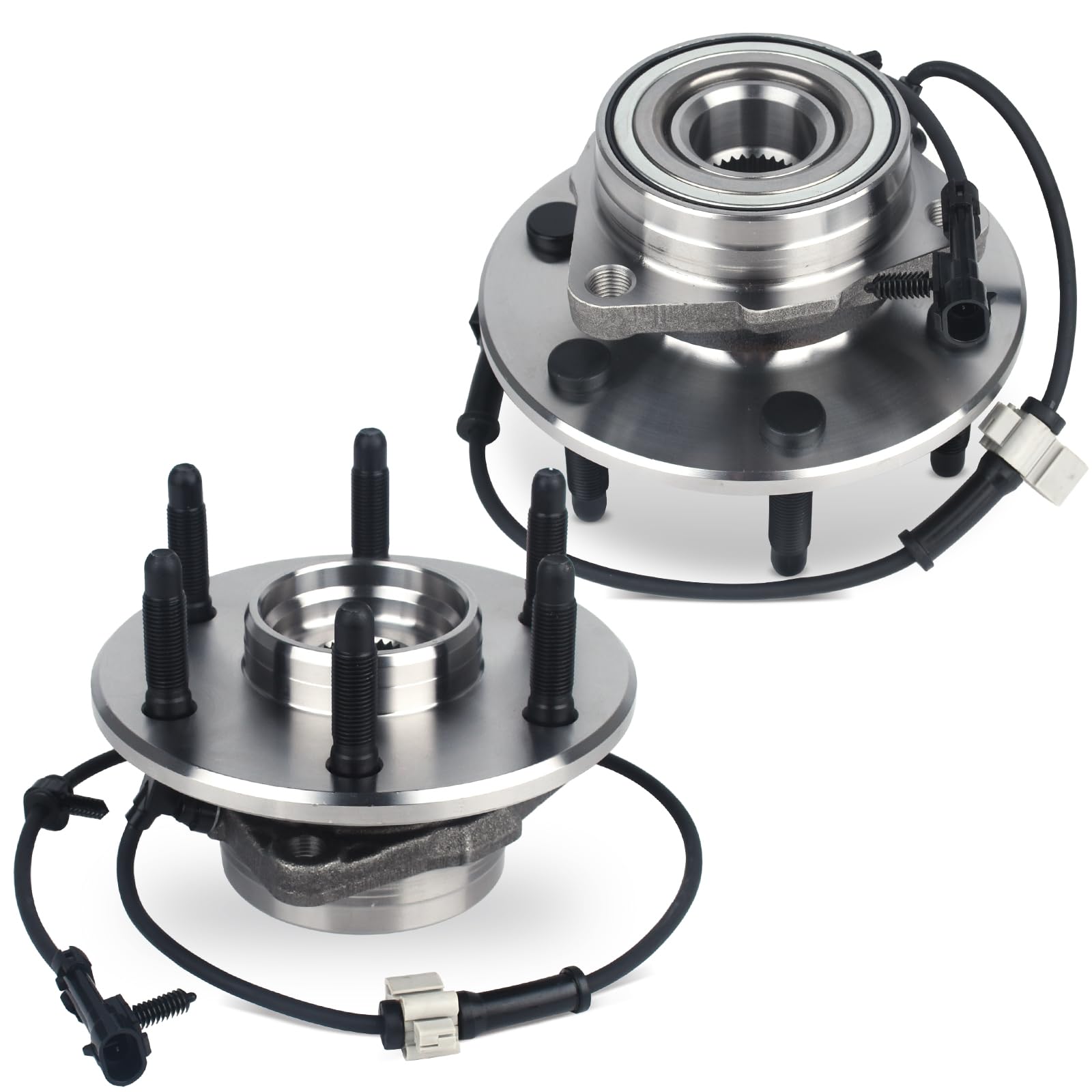 Autoround 515036 [2-Pack] Wheel Hub and Bearing Assembly Front Axle Fit for 4x4 Cadillac Escalade/ESV/EXT, Chevrolet Avalanche/Express/Silverado/Suburban, GMC Savana/Sierra/Yukon
