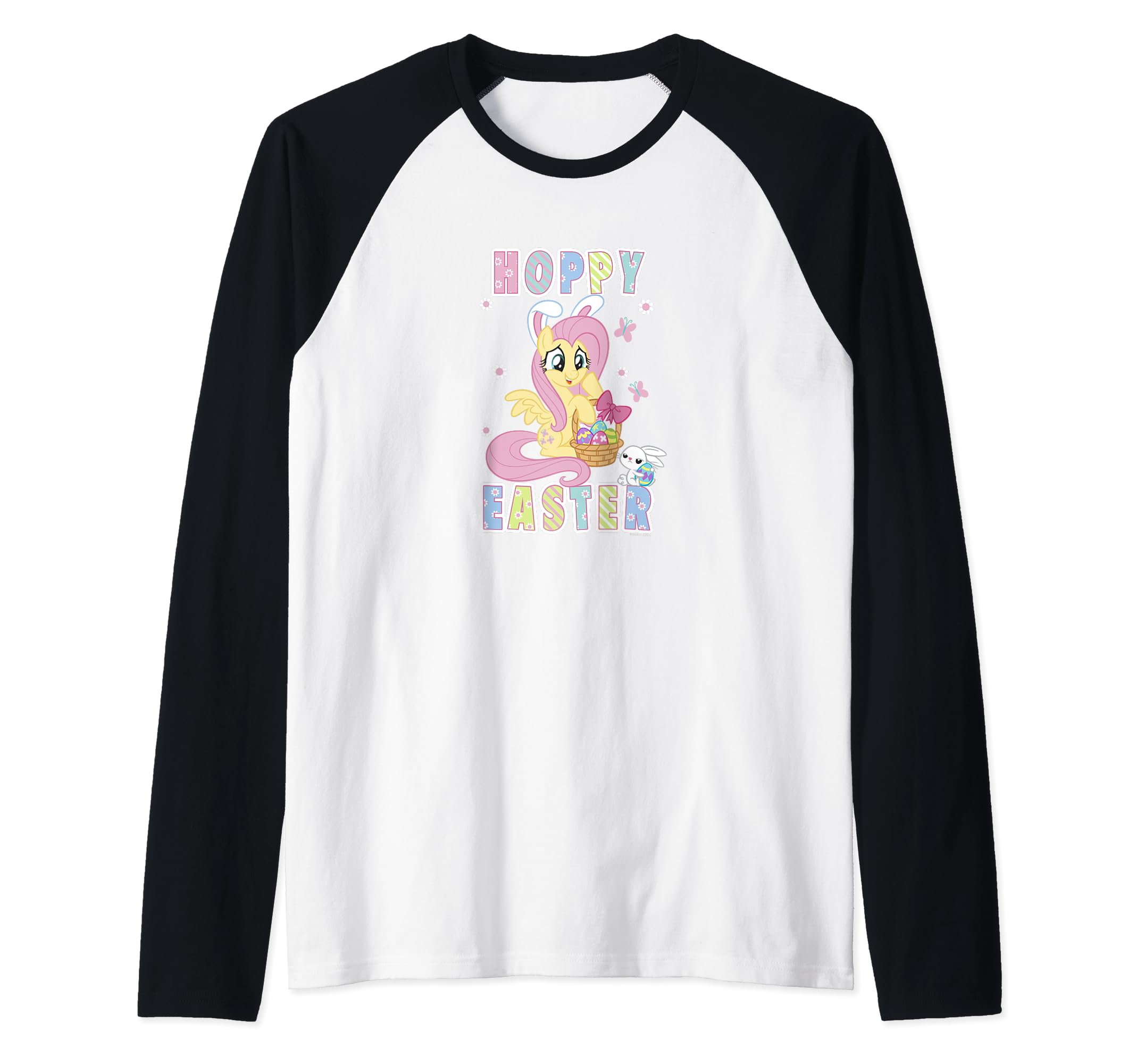 T-shirt My Little Pony Fluttershy Raglan Anti-Irritation pour Enfant Actif à Pâques - 2