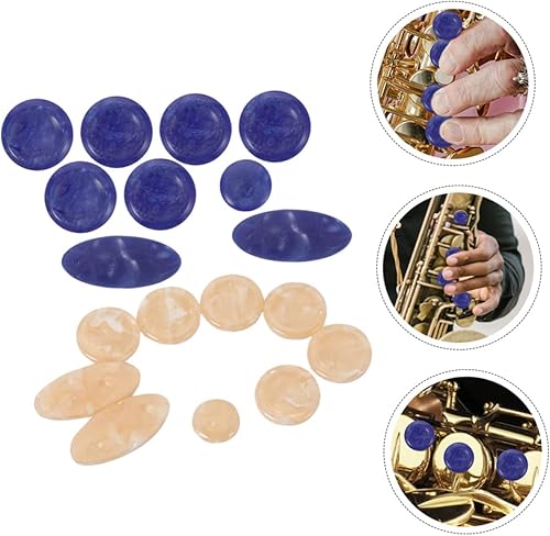 Miniatura 9 de Vaguelly 90 piezas de saxofón Snap Saxofón Botones de llave de instrumentos musicales Botón de Saxofón Alto Tenor Soprano Botón de llave de plástico