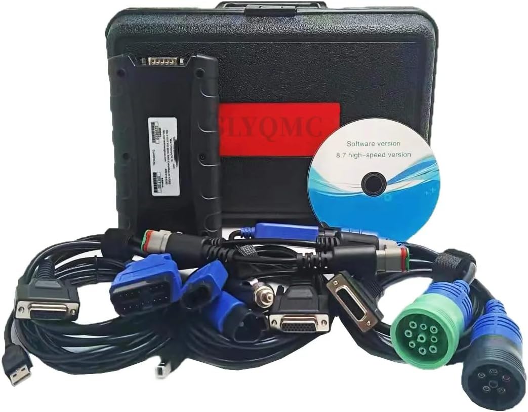 for Cummins Inline 7 Data Link Adapter Truck Diagnostic Tool 5299899 5572620 with Insite 9.2 Software (Tool with 9.0 Software and Laptop)
