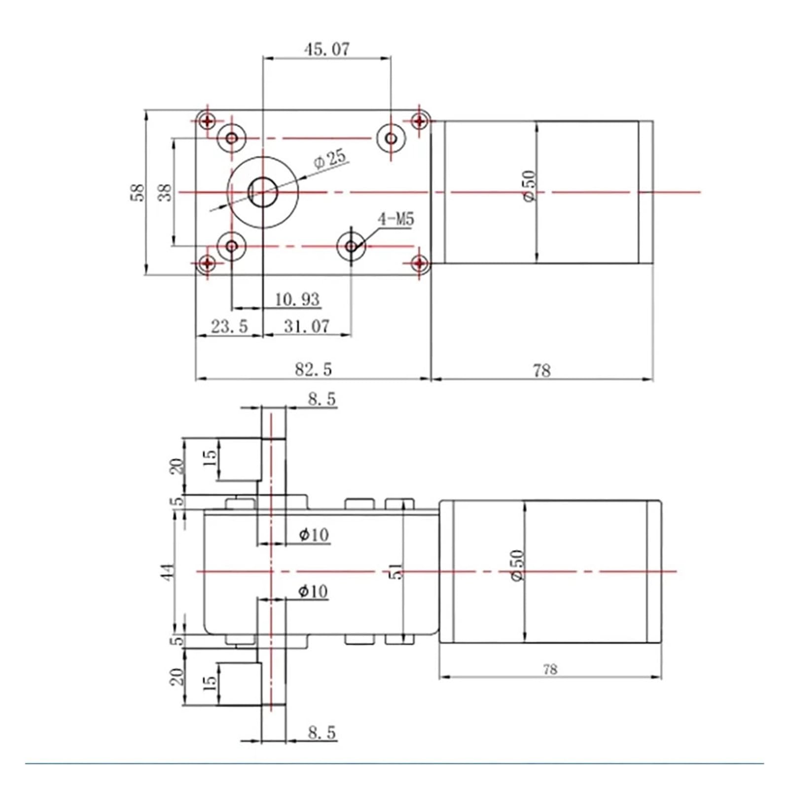 5882-50ZY - Motor de engranaje helicoidal de doble eje cepillado 12 V 24 V, velocidad ajustable hacia adelante y hacia atrás 1.5 RPM ~ 295 RPM para máquina de freír (20 rpm, 12 V y soporte)
