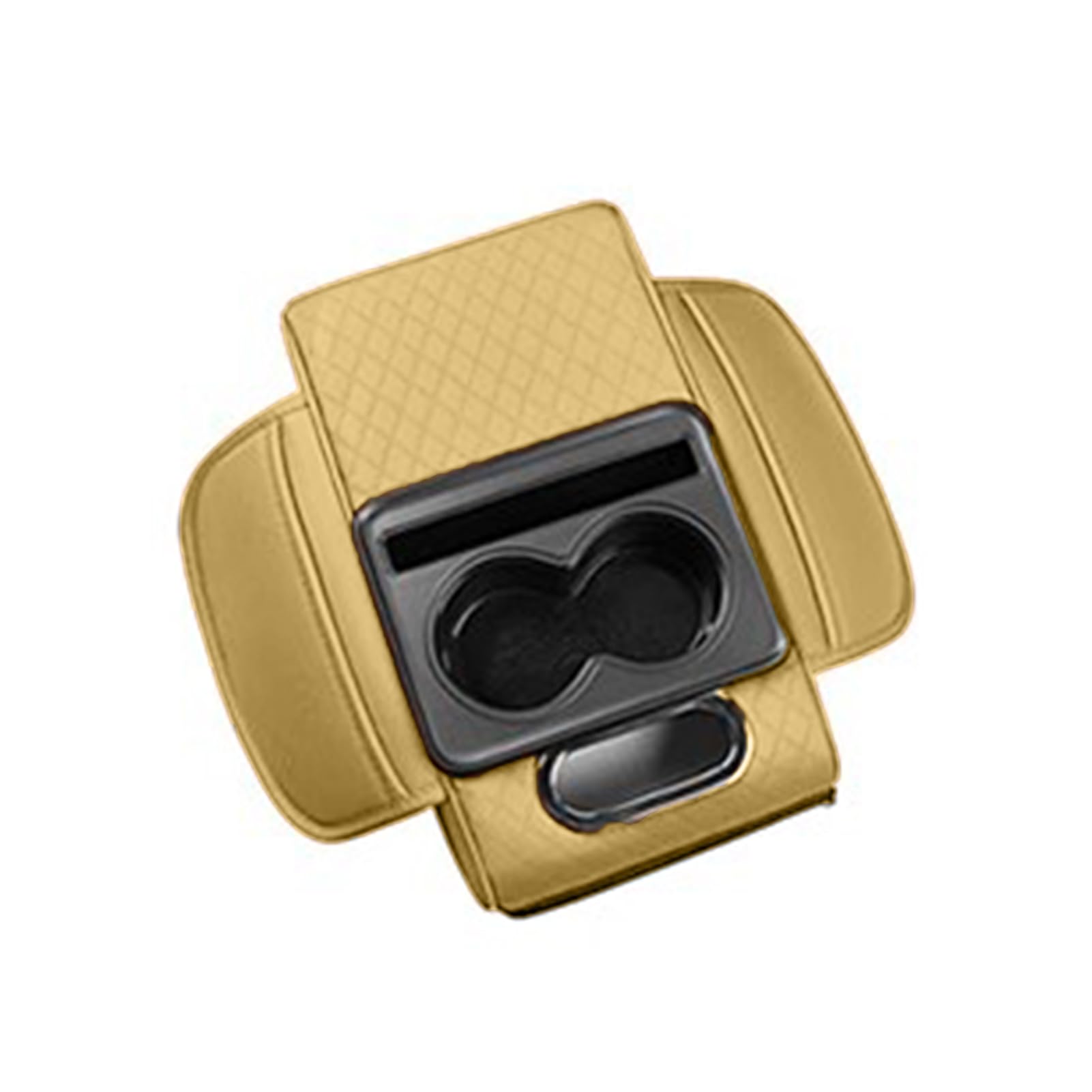 Glifora Car Armrest Box, 5-in-1 Organiser - with Cup Holder, Tissue and Phone Slot - Faux Leather Multifunctional Car Organiser, Universal Vehicle Accessory