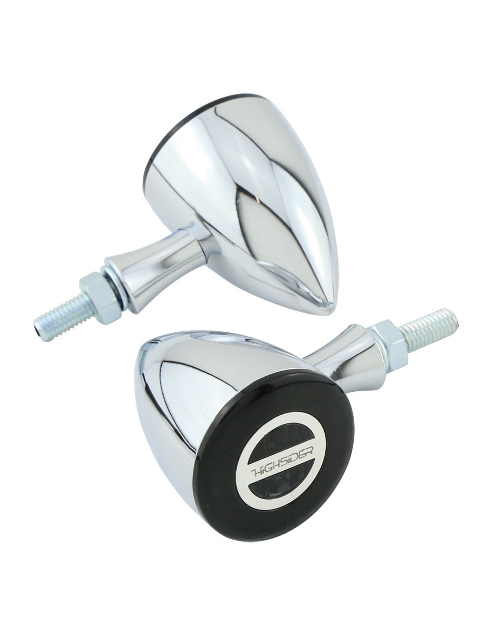HIGHSIDER Rocket Bullet Motorrad LED Blinker (2er-Pack), E-geprüft