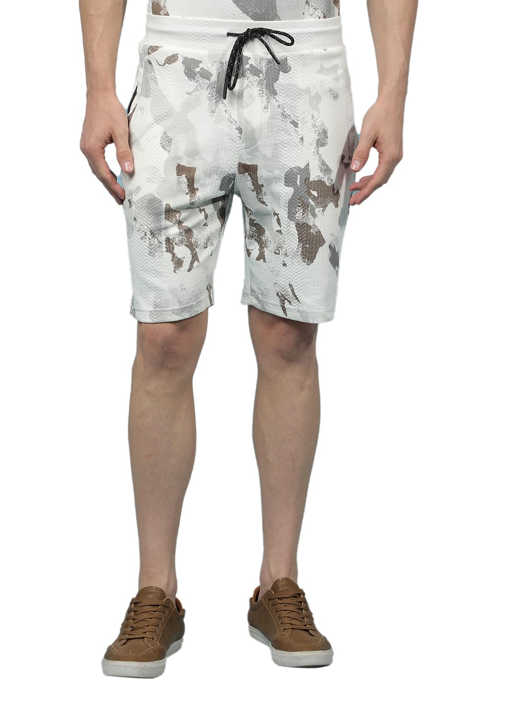 crimsoune club Men's White Printed Shorts-picture-29