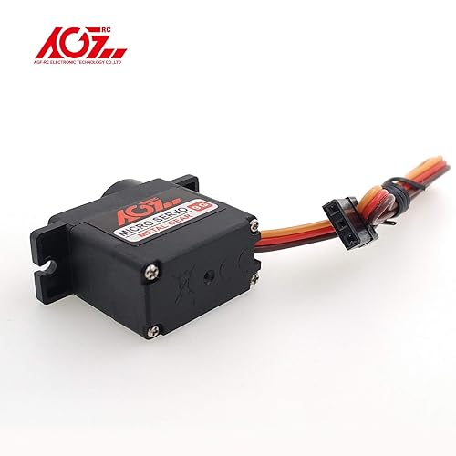 Vista 27 de AGFRC Mini servo-motor de dirección RC impermeable de 13.2 lbs - 0.085 segundos de alta velocidad HV Titanium Gear Servo digital sin núcleo
