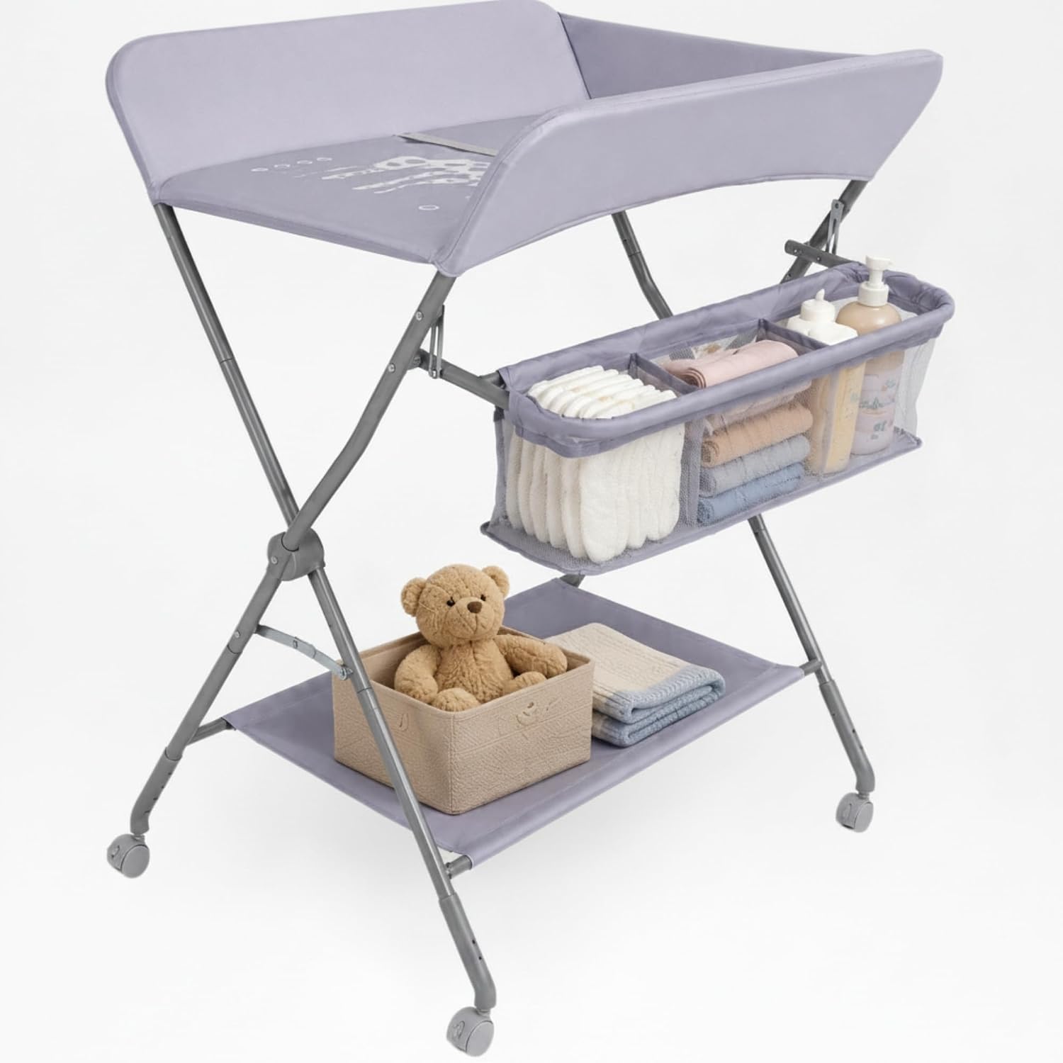 Baby Changing Table, Portable Diaper Changing Station, Foldable