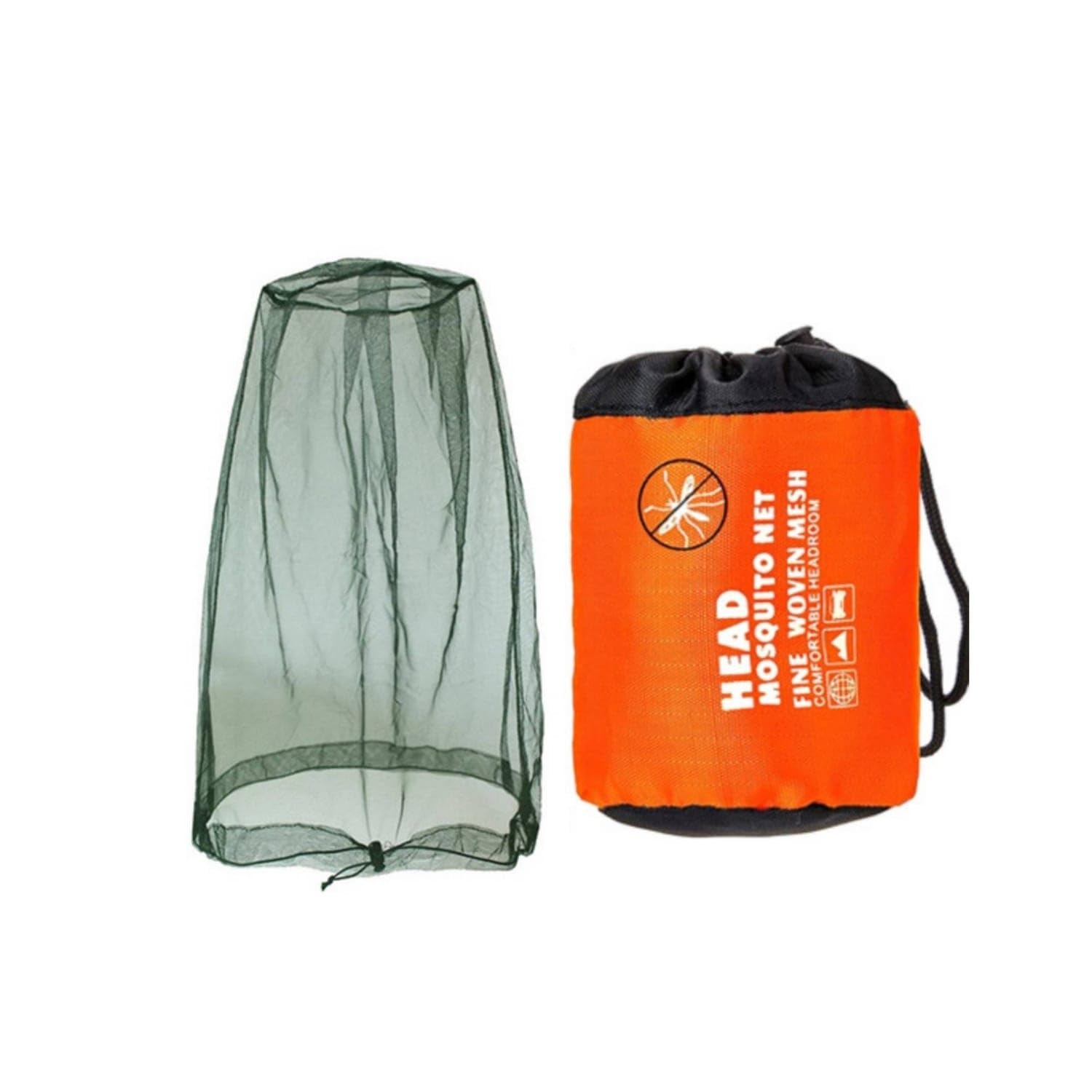 Lightweight Bug Head Net Storage Pouch Army Green, Style L | Storage Green Style L-image-16