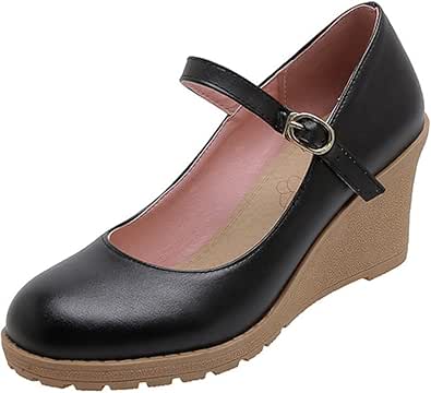 Chaussures Mary Jane à Boucle De Ceinture Croisée Vintage Ançais