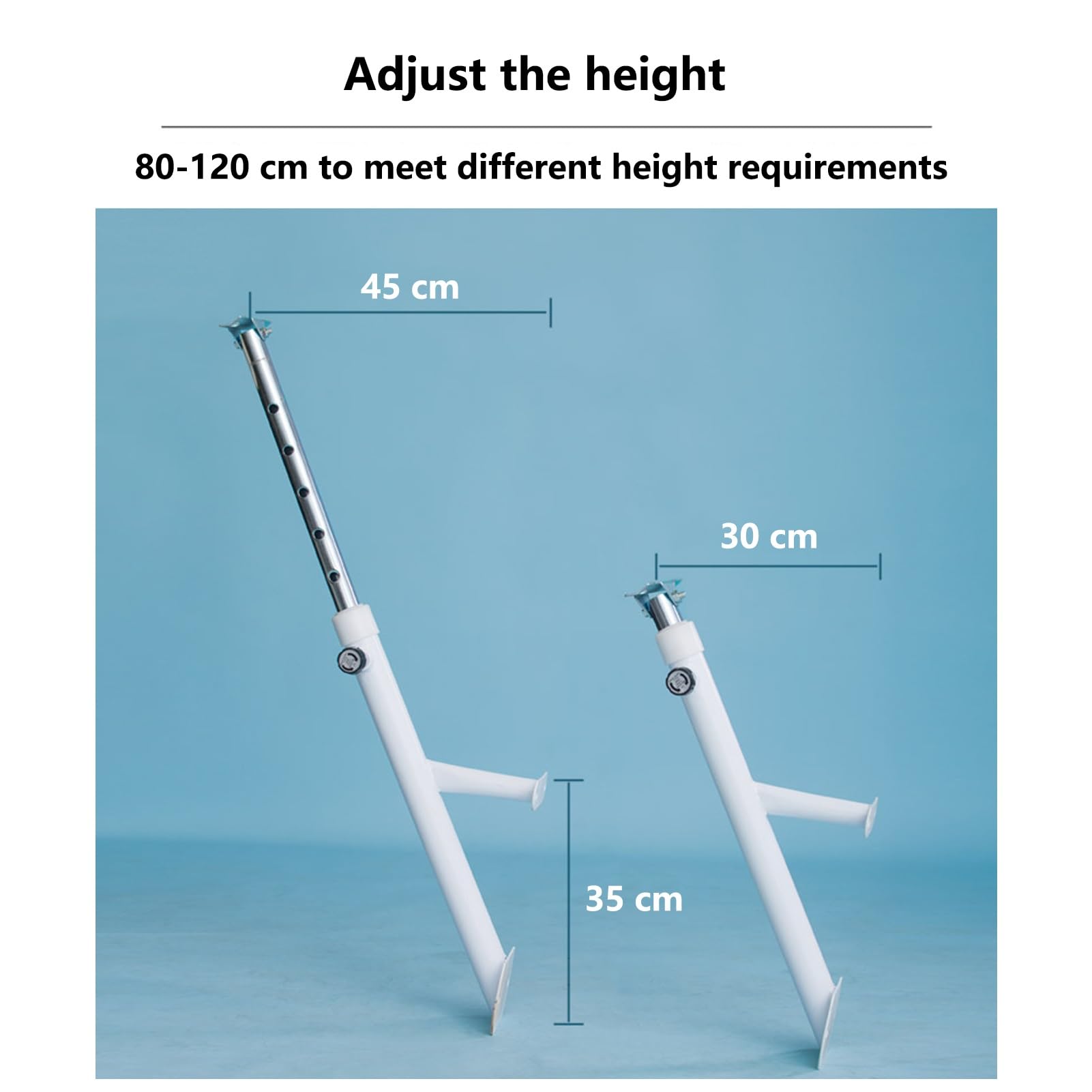 Genérico Barra de Ballet Ajustable para Montaje en Pared, Ideal para el hogar y el Estudio. Estructura de Madera Resistente para Ejercicios de Danza y Entrenamiento físico (Plateada, 1,5 m).