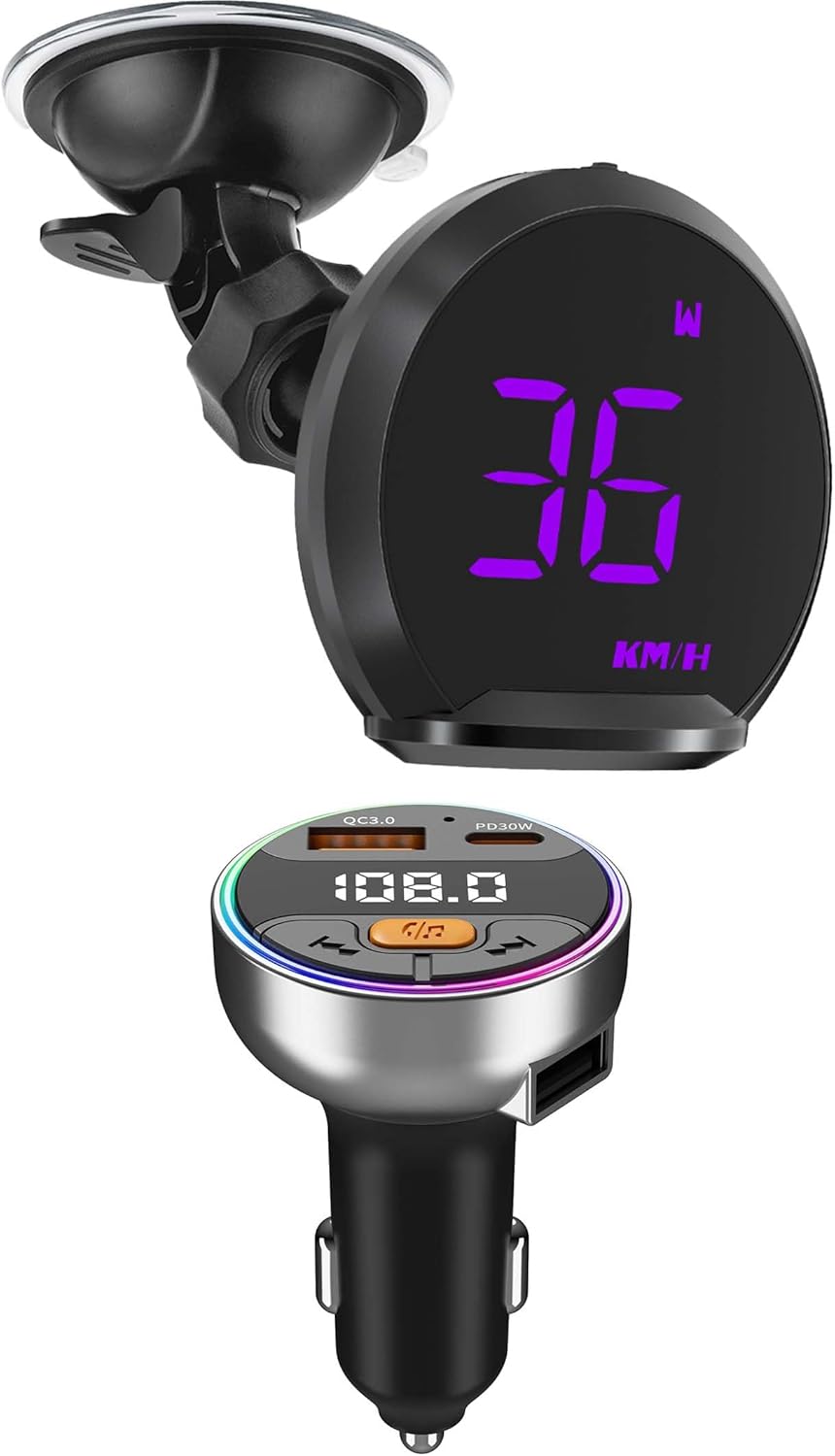 SmartDrive GPS Speedometer & Bluetooth FM Transmitter – Ultimate Car Companion