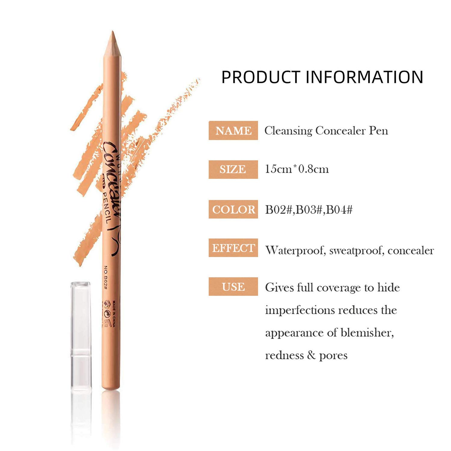 6 PCS Dark Circles Treatment Multi-Use Concealer pen, Wonder Concealer Pencil Tricolor, Professional Makeup Covered Concealer Pen Tattoo Concealer for Eye Dark Circles Spot Scar Tattoos : Beauty & Personal Care