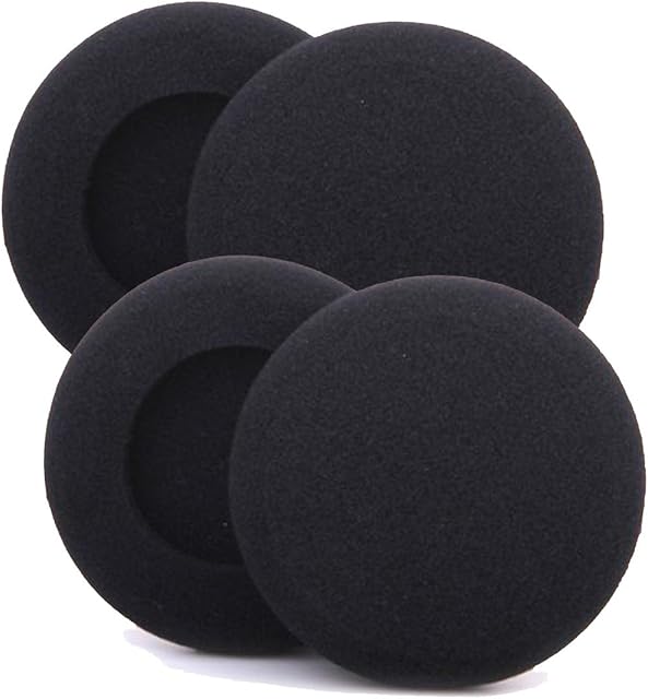 33Malls 4 Pack Replacement Earpad Foam Sponge Cover for Headphone(40mm 50mm 58mm 65mm 80mm) (50mm 2 inch)