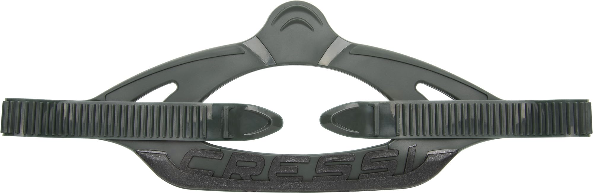 Cressi Mask Strap Professional Serie Group C Green/Black - Original Strap Diving and Snorkelling Masks, C_Green/Black, One Size, Unisex