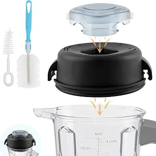 Rubber Blender Lid Compatible with Vitamix 5200/5000 Replacement | 64 oz Classic Tall Container Lid for Classic Series 4500 6000 6300 Soft Blender Pitcher Assembly Parts