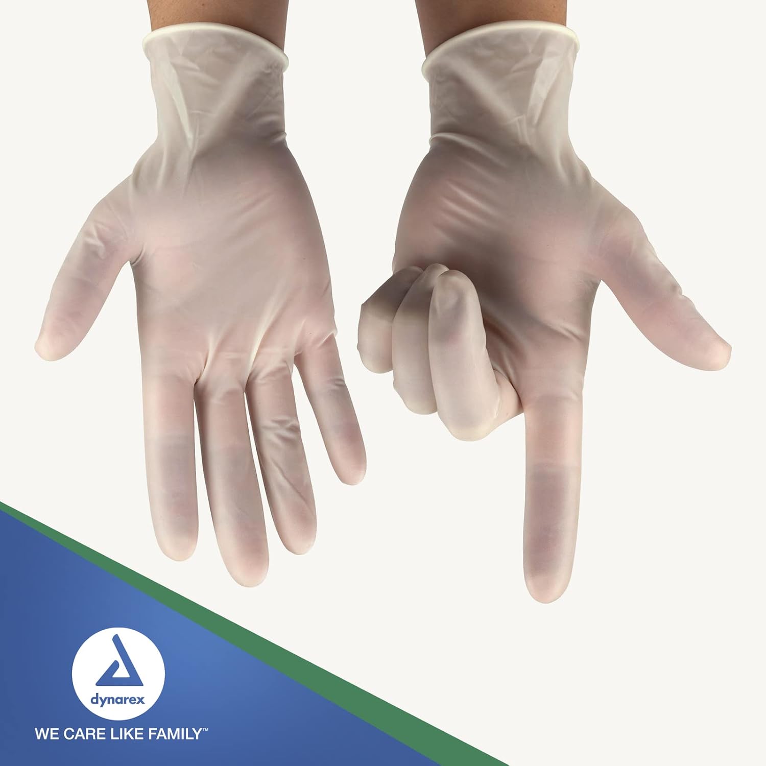 Dynarex AccuTouch Disposable Latex Exam Gloves, Powder-Free, For Sensitive Hands with Textured Palms, Used by Professionals, Bisque, Medium, 1 Box of 100 AccuTouch Latex Exam Gloves, Powder-Free