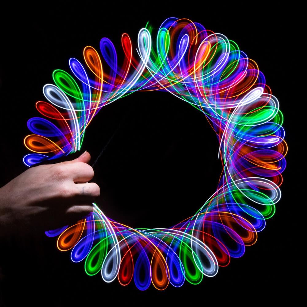 GloFX Orbits: 7-Color Fantasy Lights Toy Spinning Lightshow Orbital Light Flashing