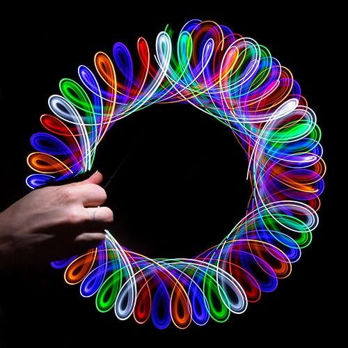 Miniatura 4 de GloFX Órbitas 7-Color Fantasía Luces Juguete Spinning Lightshow Orbital Luz Intermitente