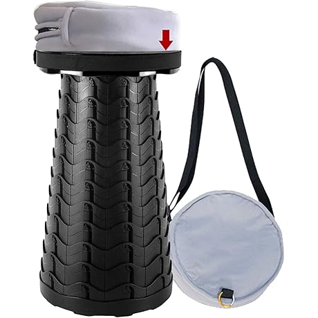 Portable Telescoping Stool with Cushion for Enhanced Comfort