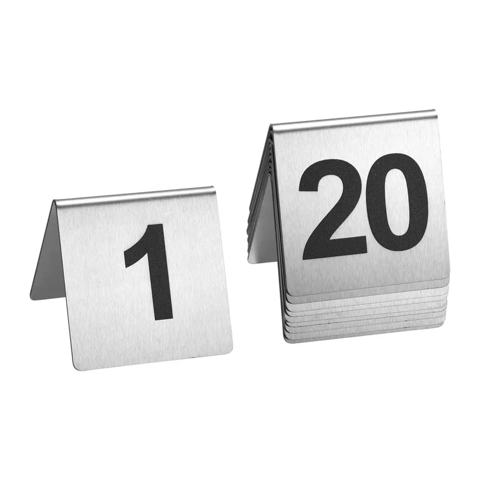 Numeri di tabella in acciaio inossidabile 1-20 Per Ristoranti