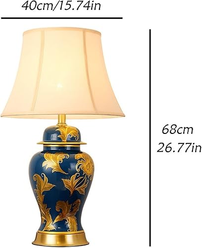 Miniatura 2 de BGGJJ Lamp for Desk Indoor Retro Ceramic Table Lamp Living Room Sofa Coffee Table Decorative Light Bedroom Desktop Bedside Table Lamp Desk Lamps for