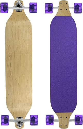 Maple Drop Down Longboard Púrpura con 2.992 in 80A Ruedas Tabla de Velocidad