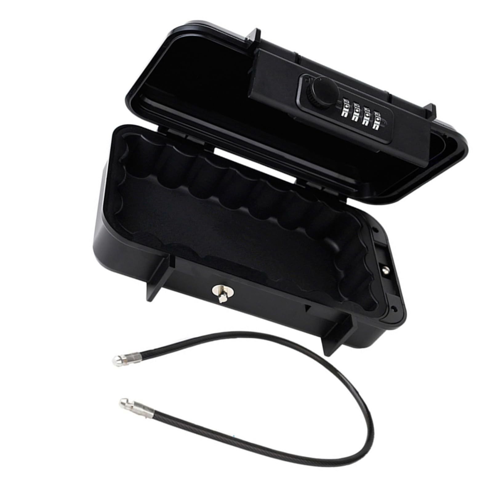 Coffre-fort Portable à Combinaison Petit Coffre-fort Sécurisé pour Voyages Plage Hôtel Résidence Étudiante Antivol avec Câble Acier
