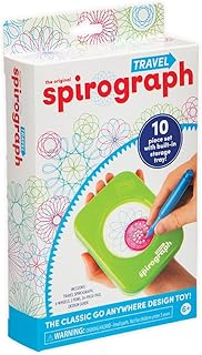 Spirograph Travel – Arts and Crafts, Travel Toys, Kids Toys, Art, Craft Supplies, Drawing Kit, Toddler Activities, Unleash Your Child Inner Artist, Ages 5+